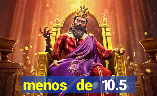 menos de 10.5 escanteios o que significa